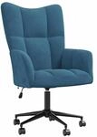 vidaXL Relaxsessel Blau Samt 328182