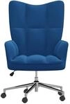 vidaXL Relaxsessel Blau Samt Modell 12
