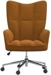 vidaXL Relaxsessel Braun Samt Modell 12