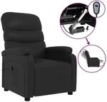vidaXL Relaxsessel Elektrisch Schwarz Kunstleder 3073670