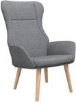 vidaXL Relaxsessel Hellgrau Stoff Modell 44