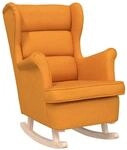 vidaXL Schaukelsessel Dunkelgelb 74x90x102 cm Stoff 4016928
