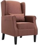 vidaXL Sessel Braun Stoff 248617