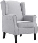 vidaXL Sessel Hellgrau Stoff Modell 8