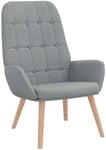 vidaXL Relaxsessel Hellgrau Stoff 4102643