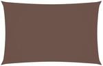 vidaXL Sonnensegel Oxford-Gewebe Rechteckig 2,5x5 m Braun 135814
