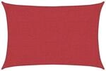 vidaXL Sonnensegel 160 g/m&sup2; Rot 3x5 m HDPE 311624