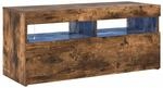 vidaXL TV-Schrank mit LED-Leuchten R&auml;uchereiche 90x35x40 cm 815675