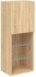 vidaXL TV-Schrank mit LED-Leuchten Sonoma-Eiche 40,5x30x102 cm