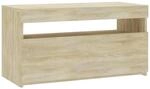 vidaXL TV-Schrank mit LED-Leuchten Sonoma-Eiche 75x35x40 cm