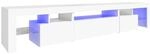 vidaXL TV-Schrank mit LED-Leuchten Wei&szlig; 215x36,5x40 cm 3152794