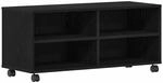 vidaXL TV-Schrank Schwarz 90 x 35 x 35 cm Holzwerkstoff 861981