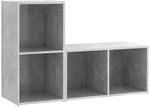 vidaXL TV-Schr&auml;nke 2 Stk Betongrau 72x35x36,5 cm Holzwerkstoff 3079947
