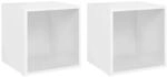 vidaXL TV-Schr&auml;nke 2 Stk Wei&szlig; 37x35x37 cm Holzwerkstoff 805499