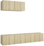 vidaXL TV-Schr&auml;nke 3 Stk Sonoma-Eiche Holzwerkstoff 3079016