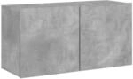 vidaXL TV-Wandschrank Betongrau 80x30x41 cm