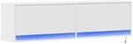 vidaXL TV-Wandschrank mit LED-Beleuchtung Wei&szlig; 140x31x38 cm 852369