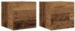 vidaXL TV-Wandschr&auml;nke 2 Stk Altholz-Optik 30,5x30x30 cm 856413