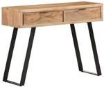 vidaXL Konsolentisch 100x35x76 cm Massivholz Akazie mit Naturkanten 323522
