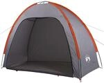 vidaXL Beistellzelt Grau und Orange Wasserdicht 94580