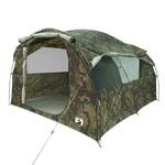 vidaXL Tunnel-Familienzelt 6 Personen Camouflage Wasserdicht 4009577