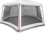 vidaXL Poolzelt mit Abnehmbarem &Uuml;berzelt Netzw&auml;nden Grau 670x590cm 4100633