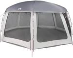 vidaXL Poolzelt mit Abnehmbarem &Uuml;berzelt Netzw&auml;nden Grau 690x690cm 4100642
