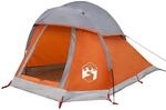 vidaXL Kuppel-Campingzelt 1 Person Grau und Orange Wasserdicht 94790