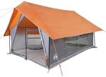 vidaXL Campingzelt 5 Personen Grau und Orange Wasserdicht 4009541