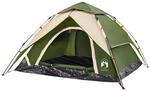 vidaXL Kuppel-Campingzelt 5 Personen Gr&uuml;n Quick Release 4004185