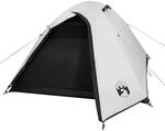 vidaXL Kuppel-Campingzelt 3 Personen Wei&szlig; Dunkel Wasserdicht 94334