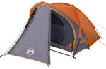 vidaXL Kuppel-Campingzelt 2 Personen Grau und Orange Wasserdicht 94341
