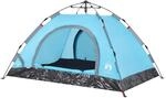 vidaXL Campingzelt 2 Personen Blau Quick Release 4004162