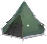 vidaXL Tipi-Campingzelt 4 Personen Gr&uuml;n Wasserdicht 94380