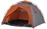 vidaXL Kuppel-Campingzelt 4 Personen Grau und Orange Quick Release 4004244