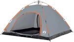 vidaXL Campingzelt 5 Personen Grau und Orange Quick Release 4004175