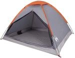 vidaXL Kuppel-Campingzelt 2 Personen Grau und Orange Wasserdicht 94761