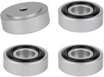 Dynavox Ger&auml;tef&uuml;&szlig;e Silber &Oslash; 30 mm 4 St&uuml;ck