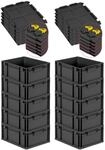 PROREGAL SuperSparSet 10x Eurobox Nextgen Grip Mit Scharnierdeckel Und Gelben