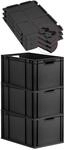 PROREGAL SuperSparSet 3x Eurobox Nextgen Grip Mit Scharnierdeckel Und Schwarzen