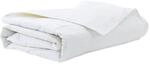 vidaXL Sommerdecke Wei&szlig; 155 x 200 cm Feder 42007629