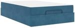 vidaXL Bettgestell mit Matratze mit Stauraum Blau 120 x 190 cm Samt 3399550