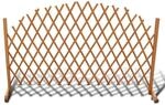 vidaXL Spalierzaun Massivholz 180x100 cm 41296