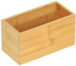 Relaxdays Ordnungsbox Bambus Natur Schmal 9,5 cm x 18 cm x 9 cm 260 g