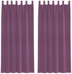 vidaXL Voile Vorh&auml;nge mit Schlaufen 2 Stk Violett 140x225 cm 4102293