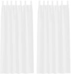 vidaXL Voile-Vorh&auml;nge 2 Stk Wei&szlig; 140x245cm Polyester 4108035