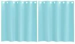 vidaXL Voile Vorh&auml;nge mit &Ouml;sen 2 Stk T&uuml;rkis 4102143