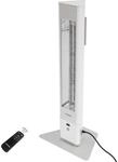 Vasner Infrarot-Standheizstrahler HeatTower 2500 W mit Fernbedienung Wei&szlig;