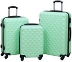 vidaXL Hartschalen-Trolley-Set 3 Stk Minzgr&uuml;n ABS 92415