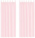 vidaXL Voile Vorh&auml;nge mit Schlaufen 2 Stk Hellrosa 140x260 cm 4102280